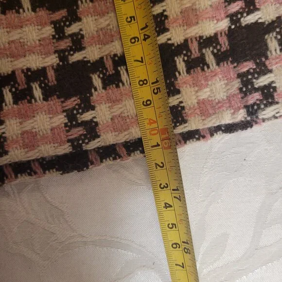 🎉NWT🎉Ann Taylor Plaid Mini Skirt Pink/Black/White - Picture 5 of 5